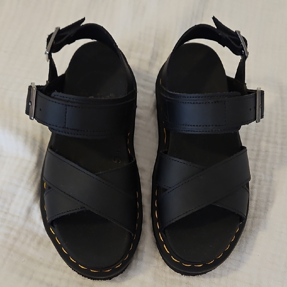 Womens Black Dr. Martens Sandals